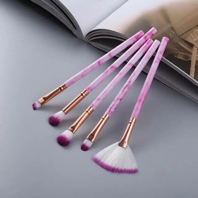 Luxury Eye & Lip Makeup Brush Set