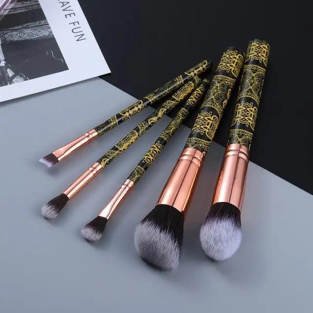 Luxury Eye & Lip Makeup Brush Set