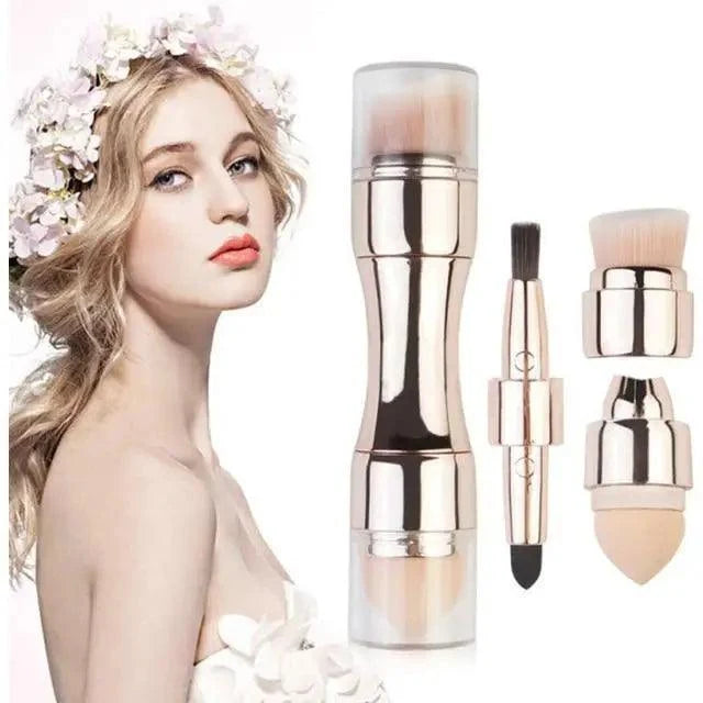 Vintage Style Makeup Brush Set (4-in-1)