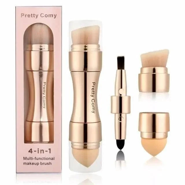 Vintage Style Makeup Brush Set (4-in-1)