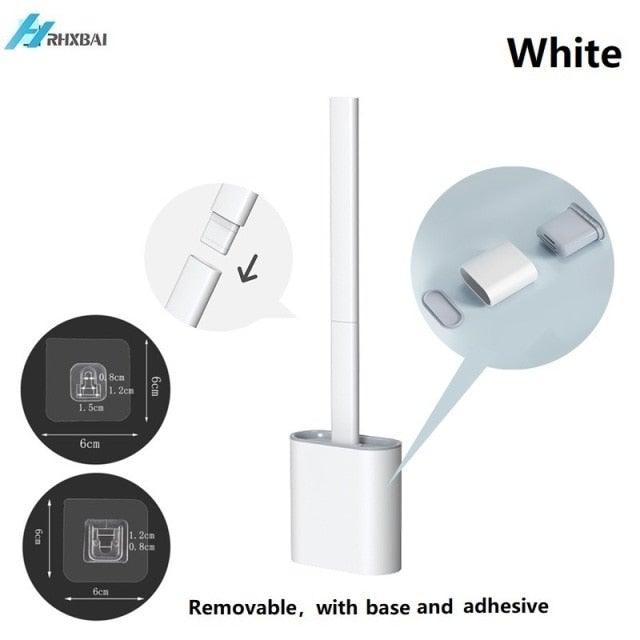 Silicone Toilet Brush & Holder Set