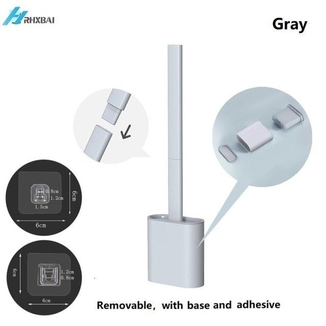 Silicone Toilet Brush & Holder Set