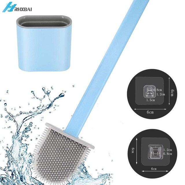 Silicone Toilet Brush & Holder Set