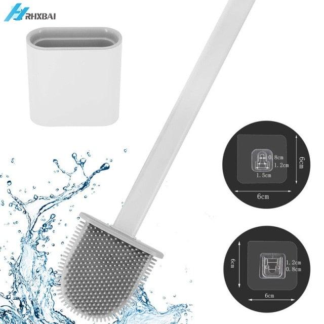Silicone Toilet Brush & Holder Set