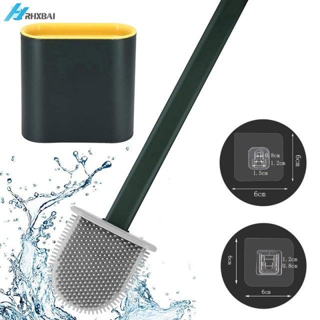 Silicone Toilet Brush & Holder Set
