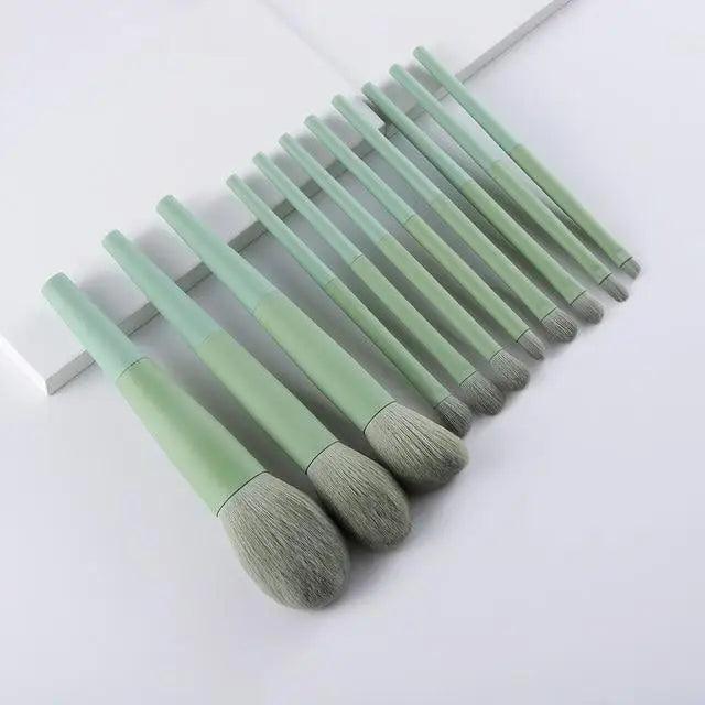 Natural Hair Makeup Brush Set (11-Piece)