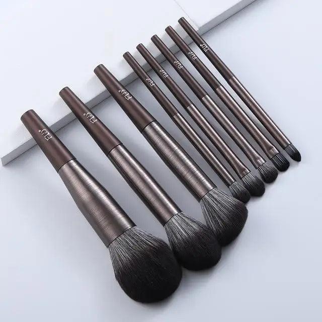 Natural Hair Makeup Brush Set (11-Piece)