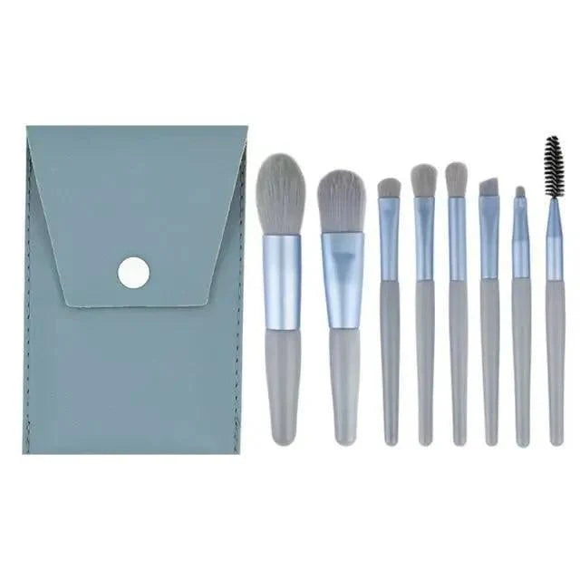 Mini Travel Makeup Brush Set (8-Piece)