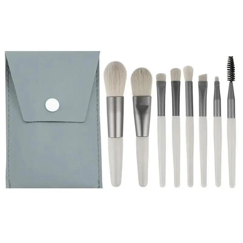 Mini Travel Makeup Brush Set (8-Piece)