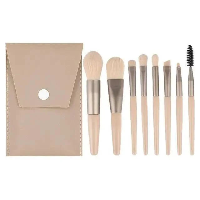 Mini Travel Makeup Brush Set (8-Piece)