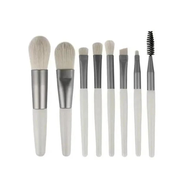 Mini Travel Makeup Brush Set (8-Piece)