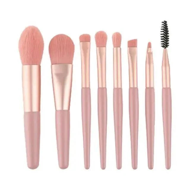 Mini Travel Makeup Brush Set (8-Piece)
