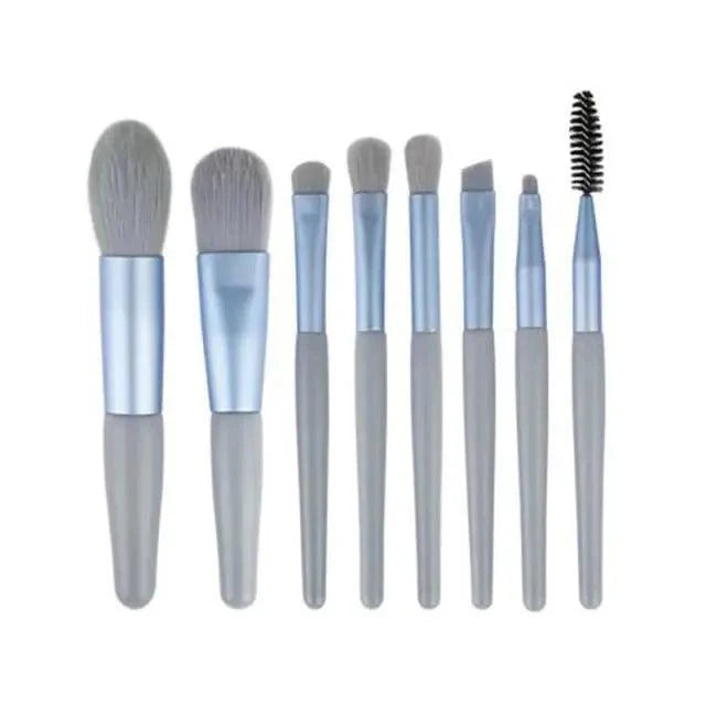 Mini Travel Makeup Brush Set (8-Piece)