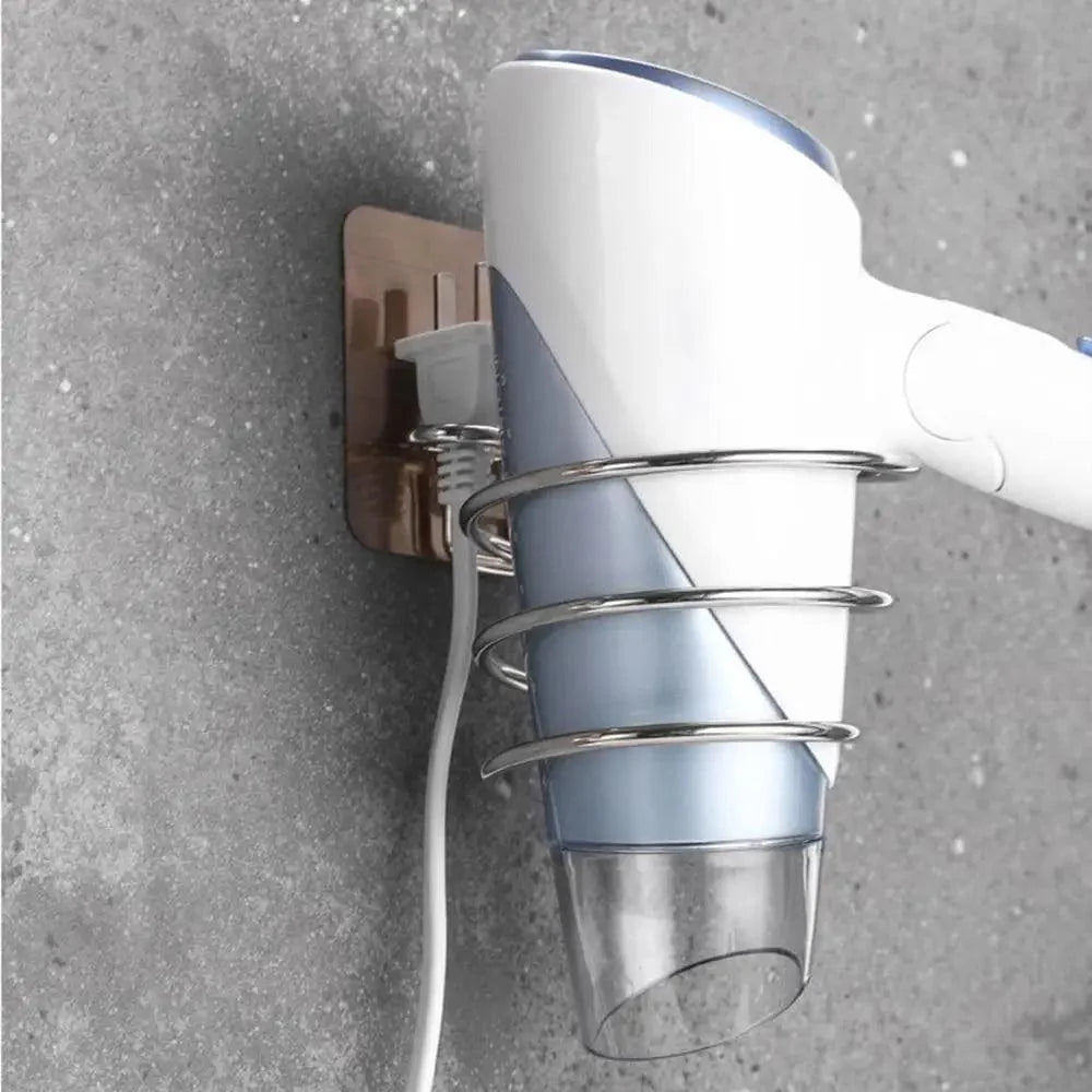 Wall-Mounted Hair Dryer Holder