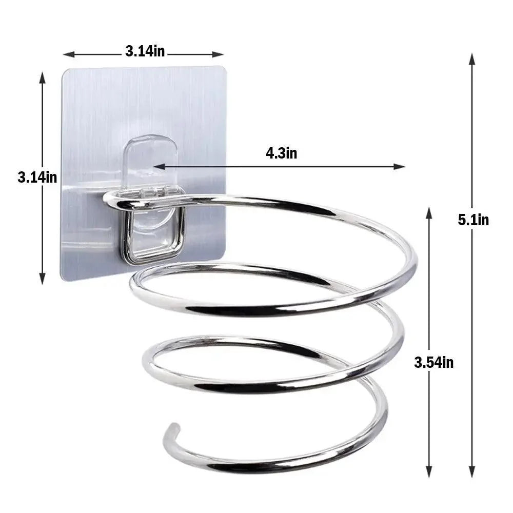 Wall-Mounted Hair Dryer Holder